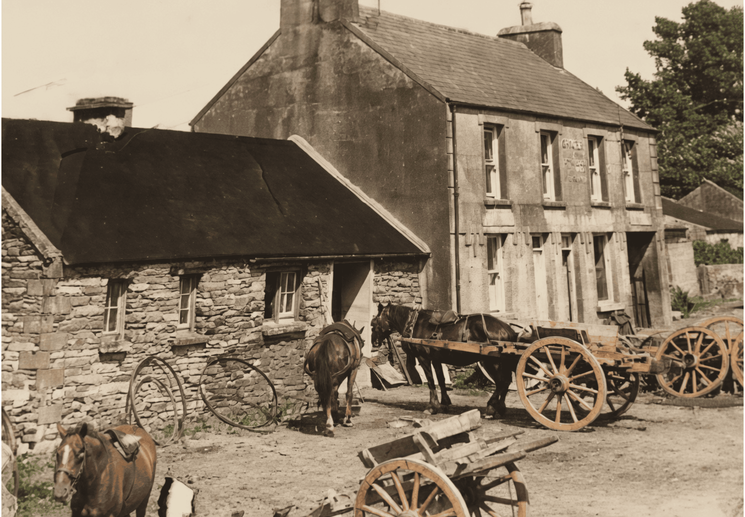 Restored circa 1932 image of Tom Crean's South Pole Inn