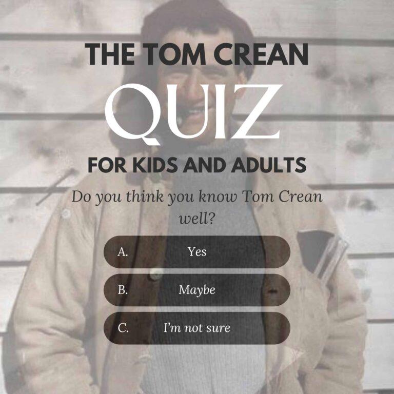 Tom Crean quizzes for kids and adults