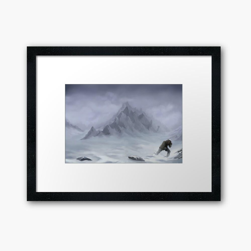 Tom Crean Antarctic Blizzard Framed Art Print